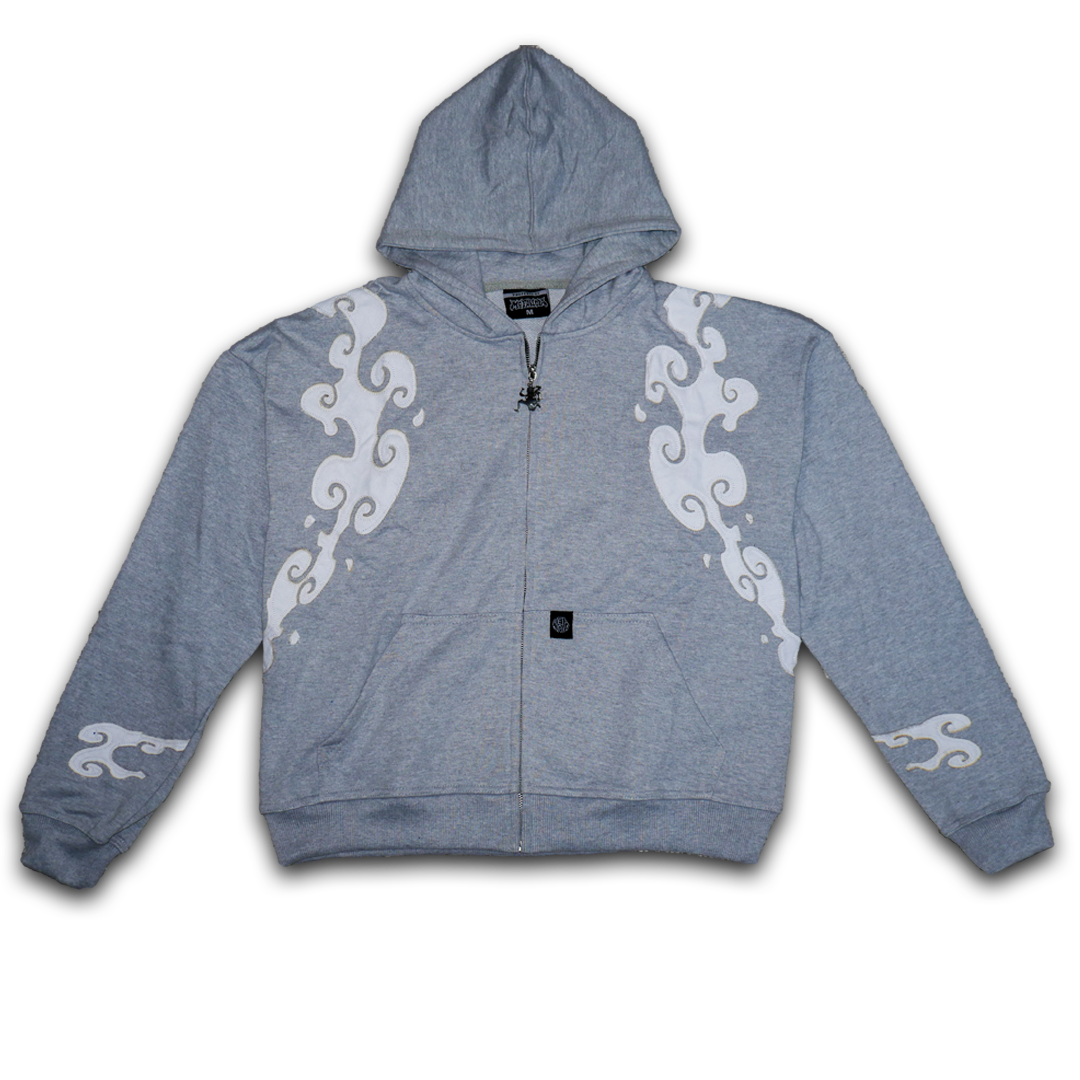 Gear 5 Jacket Gray | Anime Streetwear Zip-Up