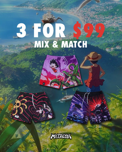 3 Shorts for $99