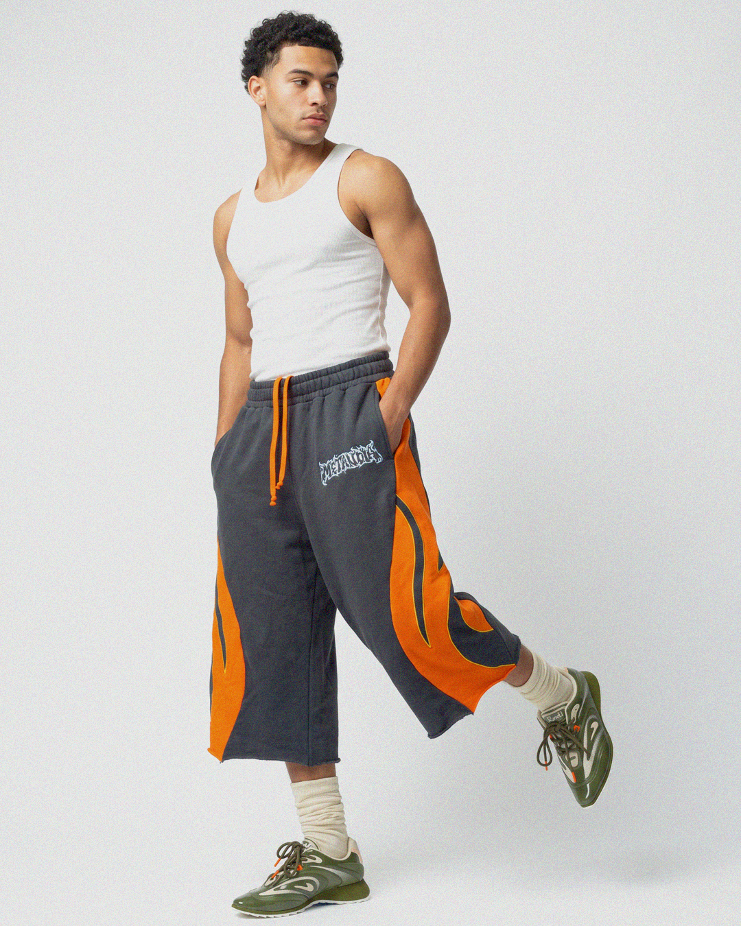 "Uzumaki" Cropped Sweatpants