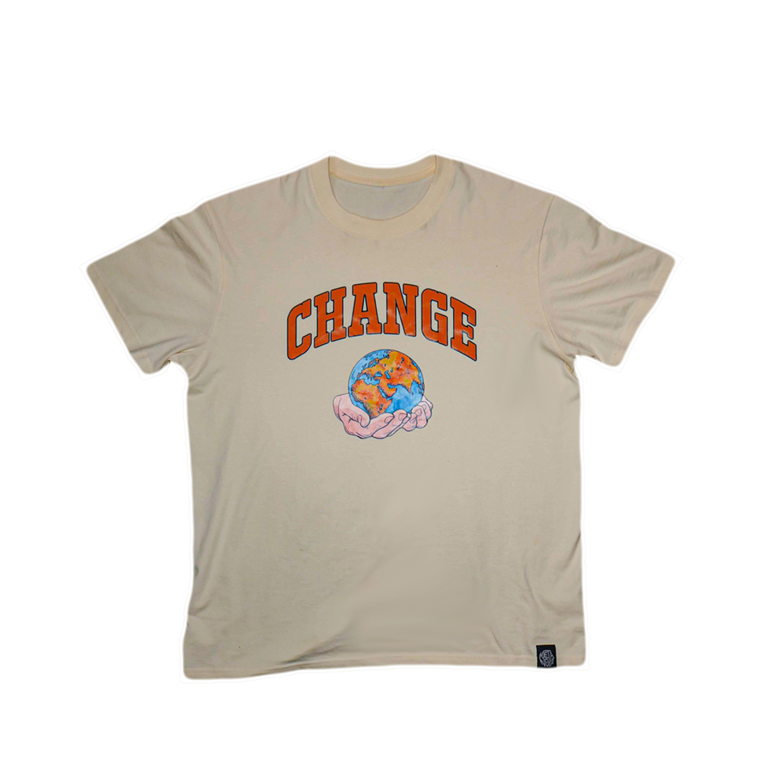 Change the world Tee - Cream